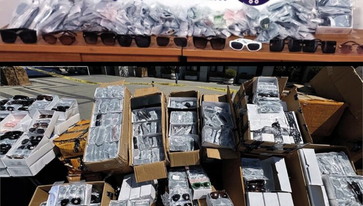 200 bin lira değerinde kaçak gözlük ele geçirildi