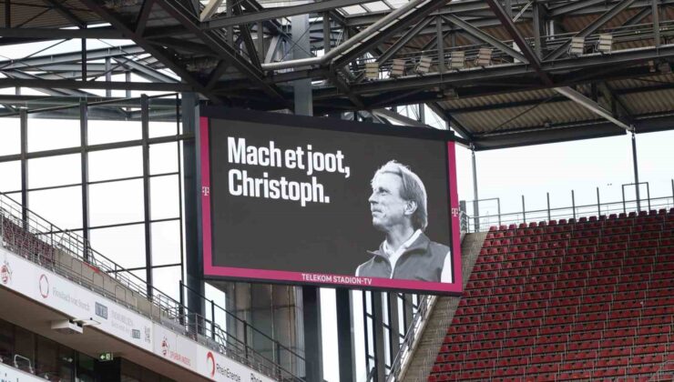 Christoph Daum için Köln Stadyumu’nda tören düzenlendi