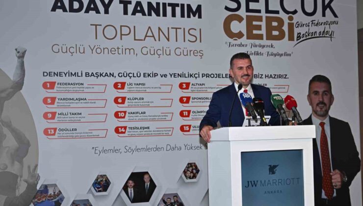 Selçuk Çebi, Türkiye Güreş Federasyonu başkanlığına adaylığını açıkladı
