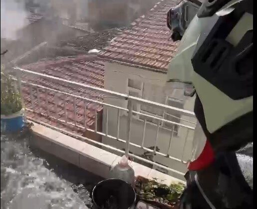 Bilecik’te bir evin balkonunda çıkan yangın korkuttu