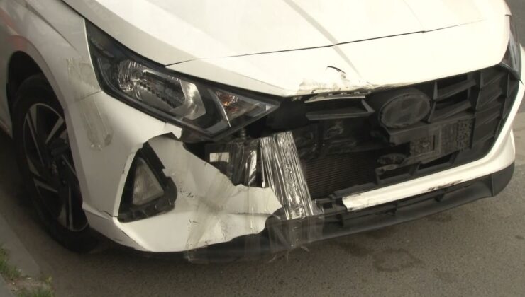 Bayrampaşa’da direksiyon hakimiyetini kaybeden sürücü, börekçi dükkanına daldı