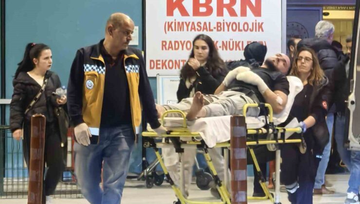 Kediden korkarak camın üzerine düşen genç yaralandı