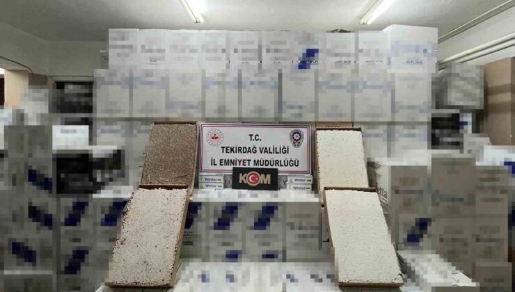 Tekirdağ’da kaçakçılığa darbe: Çok sayıda malzeme ele geçirildi
