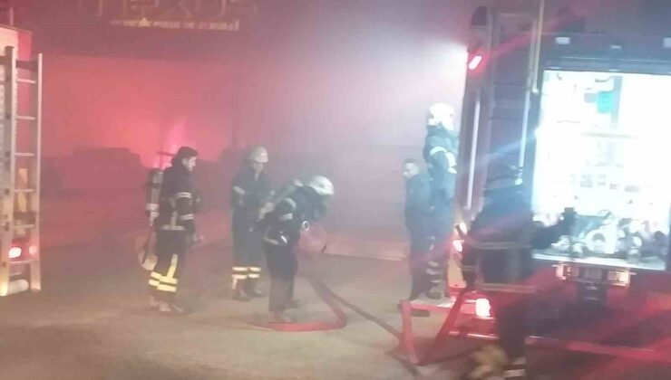 Tekirdağ’da kereste fabrikasında korkutan yangın