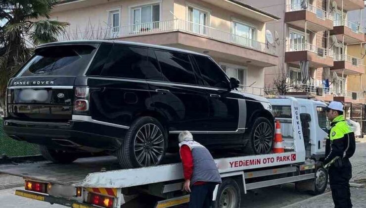 Yalova’da çakarlı lüks cip sürücüsüne 138 bin lira ceza