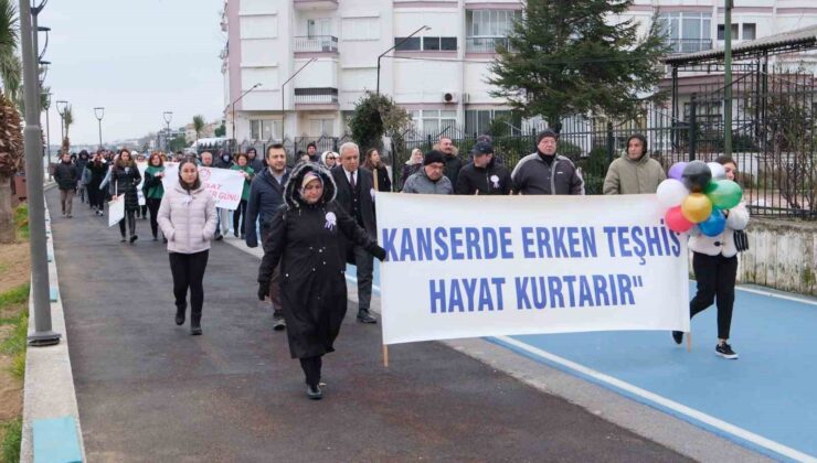 Yalova’da Dünya Kanser Günü farkındalık yürüyüşü