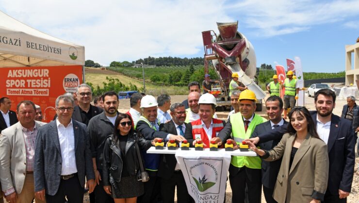 Aksungur Spor Tesisi için ilk harç döküldü
