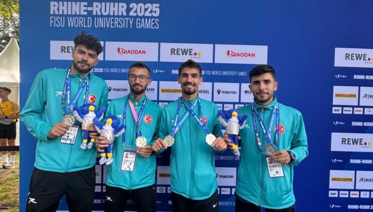 Osmangazili atletin milli forma ile madalya sevinci