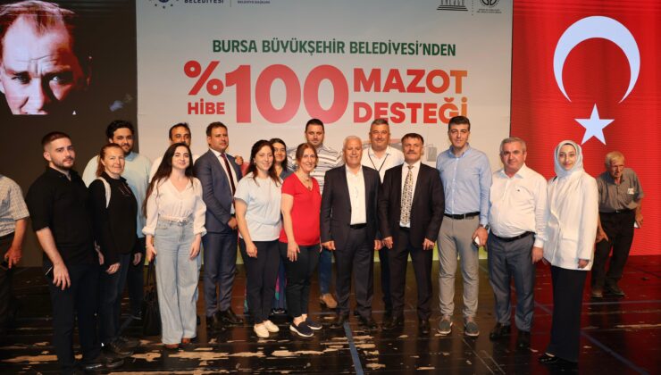 Bursa Büyükşehir’den üreticiye güçlü katkı: Yüzde 100 hibeli mazot desteği