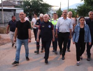 Başkan Bozbey’den yangın bölgesine ziyaret