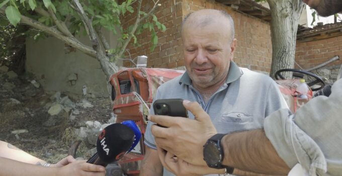 Başkan Bozbey’den fedakar çiftçiye teşekkür