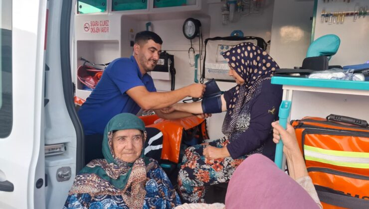 Büyükşehir’den yangın bölgesinde sağlık hizmeti