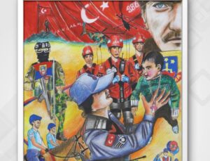 “186’ncı Yılında Jandarma” Temalı Yarışmada Öğrencilerden Anlamlı Çizgiler