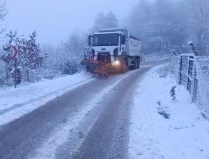 BURSA BÜYÜKŞEHİR’DEN KAR MESAİSİ