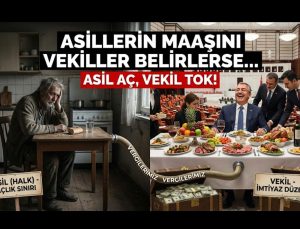 Asillerin Maaşını Vekiller Belirlerse, Orada Adalet Ölür, İmtiyaz Doğar!